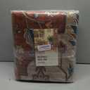 RELEANY Washable Area Rug, 6'x9', Red/Orange/Blue/Brown