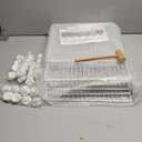 20 Panels Small Animal Playpen, Pet Playpen, C&C Cage for Guinea Pigs, Rabbit/Bunny Cage, Puppy Play Pen, Indoor Outdoor Portable Metal Wire Yard Fence(White)