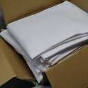 10-Pack White Tablecloths for Rectangle Tables, 60 x 120 Inches, Stain-Resistant Polyester Fabric for 6 Foot Tables - Washable Table Covers for Weddings, Banquets, Birthday, Parties, Events