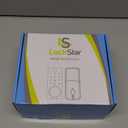 LOCKSTAR Smart Door Lock  Keyless Entry Deadbolt Door Lock  Multiple Entry Methods  APP  Fingerprint Touch ID  Keypad Code  Card FOB  Traditional Key  Smart Home Devices (Black)