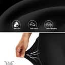 Bikewa Women's High Waisted Biker Shorts 8" Running Workout Tummy Control Bike Spandex Shorts for Women Zipper Pockets (Medium)