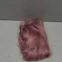 testar Pink Wig Medium Length Lavender Wigs for White Women 20 Inch Short Middle Part Bob Wig Heat Resistant Synthetic Wavy Curly Wigs for Girls Daily Party/Christmas Use