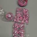 32 Pack Mini Disco Balls Decorations Different Sizes Mirror Ball with Hanging String Small Disco Ball Ornament for Disco Theme Party Cake Topper DJ Club Christmas Wedding Home Decor (Pink)