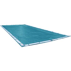Robelle 18 x 40 ft Extra Heavy Duty Blue Winter Pool Cover for Inground Pools, 5 ft Overlap (23 x 45 ft Cover Size), Solid 10 x 10 Scrim, 2.91 oz/yd2, Style: 581840R-ROB