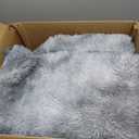 6x9 Ft Large Shag Rugs for Living Room Decor, Tie-Dyed Ultra Soft Fluffy Furry Area Rugs for Bedroom Indoor Floor, Aesthetic Carpet for Kids Home (Grey)