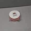 2 x Solid Color Hot Red Double Faced Satin Ribbon 1" X 50 Yards, Fabric Ribbons Perfect for Wedding and Party Decoration,Gift Wrapping, Sewing, Crafts