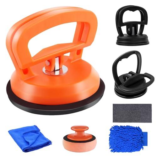 YIHANGYE Dent Puller,7 Pack Car Dent Puller Kit,Car Dent Remover Tool for Car,Paintless Dent Removal Kit,Hail Dent Removal Kit,Dent Puller Suction Cup for Dent Remover,Glass,Screen,Moving (Large)