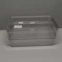 5.5qt Portable Project Case 9 X 13 Clear Stackable Plastic Storage With Lids Organizer Containers File Box For Letter A4 Paper Photo Documents Scrapbook Craft Art School Supplies, 2 Pcs