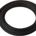 Eastman 12 Feet Rubber Utility Flex Hose, 3/4 Inch FHT x 3/8 Inch Open Connection, Dehumidifier, Black, 60309