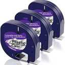 2 X 16952 Replacement for Dymo Clear Label Tape Plastic Compatible with Dymo Letratag Refills Clear for Letra Tag LT 100H 100T QX50 Label Maker with Label Maker Refills 12mm x 4m