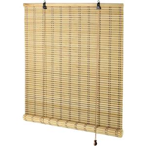 Bamboo Blinds, Easy to Install Bamboo Shades for Indoor Windows, Custom Sizes Roller Shades for Indoor Windows, Roll Up Blinds Indoor Outdoor Patio 69x72