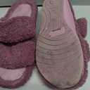 Litfun Women's Fuzzy House Slippers with Moderate Arch Support Open Toe Cozy Bedroom Shoes Indoor, 39