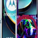 Razr Plus 2023 Case,Floral Dog Mandala Anti-Scratch Solid Hard case Protective Shookproof Phone Cover for Motorola Razr+ 2023/Razr Plus 2023