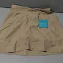 Willit Women's Golf Skirts Zipper Pockets High Waisted Stretchy Skorts Quick Dry Athletic Tennis Casual Skorts (8, Khaki)