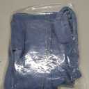 Cicy Bell Womens Wide Leg Cropped Jeans Baggy Boyfriend Smocked Mid Rise Harem Denim Pants (14, Blue)