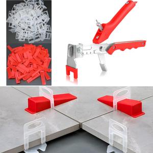 1/8Tile Leveling System Kit, 600pcs Tile Leveler Spacers Clips+150pcs Reusable Wedges+1pc Tile Pliers for Wall/Floor Tile Adjustment, Leveling Tile System for Ceramic Tile