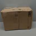 Jiupety Paw Shape Calming Pet Bed, Plush Faux Fur Donut Bed for Dogs & Cats, Machine Washable, Non-Slip Bottom, Medium (22"×22"×6"), Gray