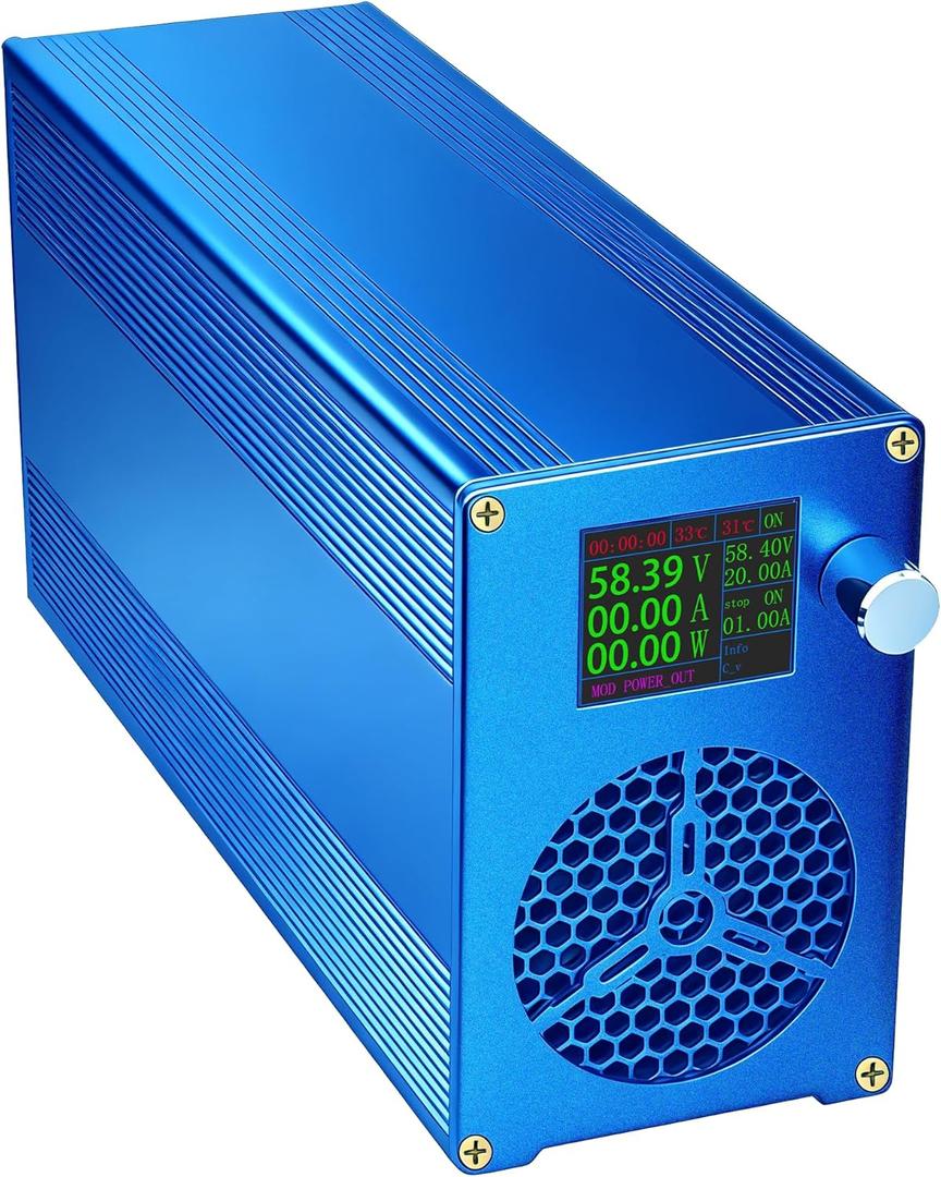 DC 0-100V 0-25A Adjustable Power Supply Charger for 12V 24V 36V 48V 72V Lead-Acid Lithium Iron Phosphate LIFEPO4 LFP Batteries