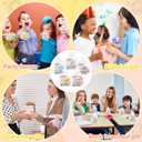 Hotop 20 Set Positive Gifts Bulk Mini Devil Plush Keychains with Cards and Bags, Inspirational Appreciation Monster Gifts for Employee Coworker Students Teacher Thanksgiving Christmas Class Prizes