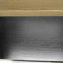 Small Farmhouse Wood Entryway Table Narrow Console Table with Storage Behind Couch Sofa Table with Shelves Entry Way Table with Open Storage, Easy Assembly, 32" Embossed Wood Grain Black