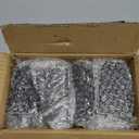 TURSTIN Set of 8 Furniture Legs 4 Inch Square Solid Wood Couch Legs Replacement Sofa Legs Mid Century Furniture Feet for Armchair Bed Dresser Cabinet Include Installation Hardware, Black