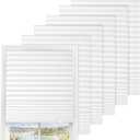 6 Packs Pleated Blackout Blinds, Temporary Blinds for Indoor Windows, Light Filtering Paper Shade, Easy to Cut and Install, 36" W x 72" L, White, Black Out Window Cover with 12 Clips