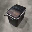 35 Pound Nugget Ice Machine,Ready in 8 Mins, Compact & Portable, Self-Cleaning Sonic Ice Maker with Ice Scoop&Basket, Perfect for Home/Party/Travel/Camping/Bar