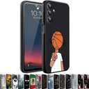 Phone Case Compatiable for Samsung Galaxy A15 5G,Slim Shockproof Protective Cover for Man Women Girl Boy Children,Basketball Boy