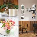 10 Pack Round Mirror Centerpieces for Tables Decorations, 10" Acrylic Circle Mirror Centerpieces Mirror Tray Candle Plate Centerpiece for Wedding Table Decorations Wall Decor (Round, 10inch)