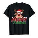 Merry Christmas Reindeer Men Women Family Matching Reindeer T-Shirt , XL, XXL