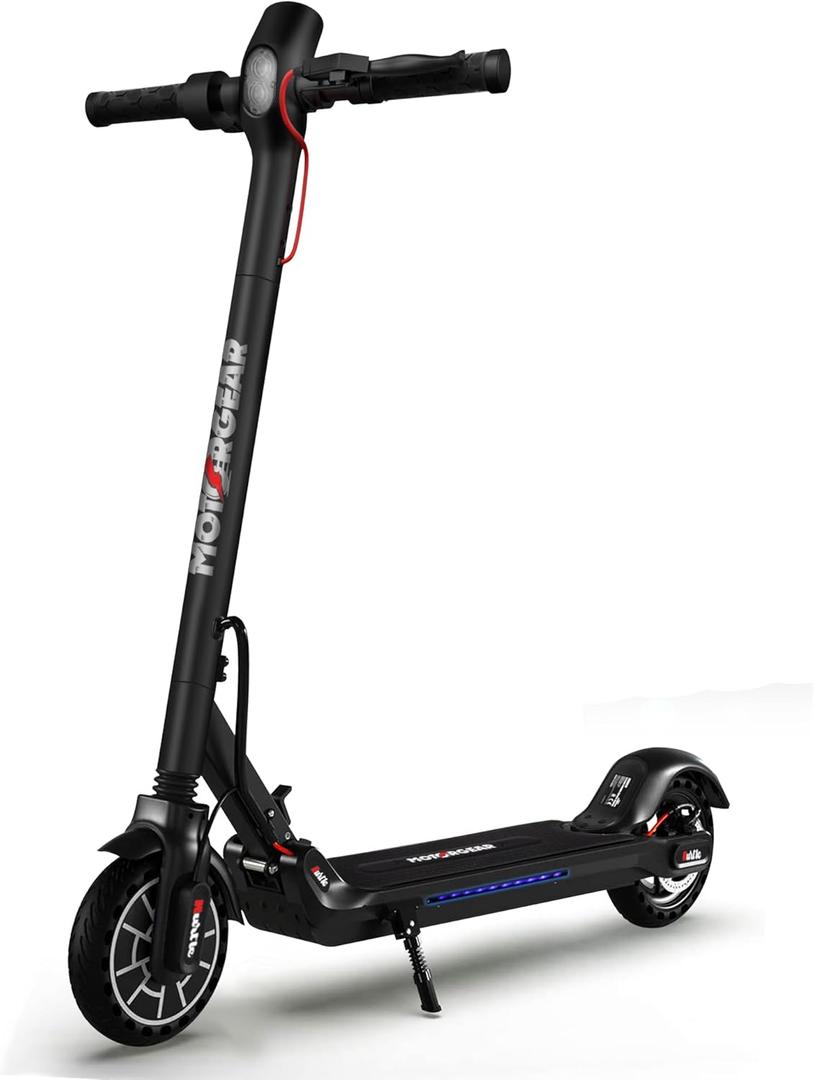 Hurtle Electric Scooter for Adults & Kids - Foldable Design with 300W Brushless Motor, 8.5" Pneumatic Tires, Up to 19MPH Speed, 18-Mile Range, LED Display, Disc Brake & ABS System for Safe Commuting