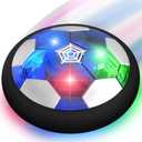 Hover Soccer Ball Boy Toy, Air Powered Floating Hover Soccers with LED Light, Kids Training Soccer Ball Indoor Outdoor Game, Birthday Gifts for Age 3 4 5 6 7 8-10 Years Old Boys Girls (Blue)