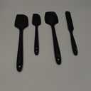 U-Taste Silicone Spatula Set with 600 Degrees Fahrenheit Heat Resistant (Black)