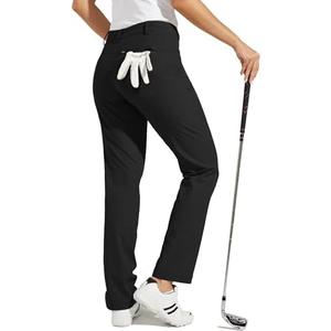 Willit Women's Golf Pants Hiking Pants Quick Dry Lightweight Outdoor Casual Pants with Pockets Water Resistant, Size: 10