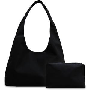 Hobo Bags for Women, Canvas Slouchy Shoulder Bag Tote Bag for Women