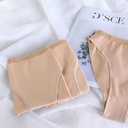 Daydance Girl's Women's Ballet Briefs Tan Cotton Seamless Dance Underwear for Gymnastics, Daily Life (4-6 Years)