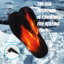Heated Insoles: 1 Pair Rechargeable Heating Insole, Electric Foot Warmer, Control Foot Warmers for Men Women