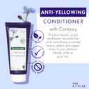 Klorane Plant-Based Purple Conditioner with Centaury, Brightens Blonde, Gray or White Hair, Neutralizes Unwanted Yellow and Copper Tones, Paraben, Silicone and Sulfate Free, 6.7 fl.oz.