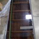 71x32 Modern Rectangle Aluminum Alloy Frame Full Length Mirror Floor Mirror with Stand,Black