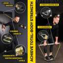 Long Resistance Bands for Working Out Men and Women - Set of 5 Pull-Up Bands, Rubber Handles and Door Anchor - Workout Bands Resistance for Men - Exercise Bands Resistance Bands Set