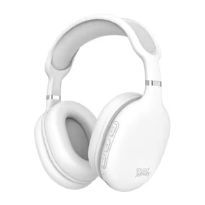 SoundPlay Wireless Over Ear Headphones (White)