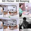 evelor A19 LED Light Bulbs,100 Watt Equivalent Daylight 5000K Efficient 13W,1500 Lumens E26 Base, Non-Dimmable, 15000-Hour Lifespan for Bedroom, Living Room, Office, 6-Packs