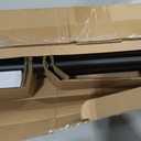 Oneach Black Curtain Rods for Windows 66 to 120 Inch, 1 Inch Pole Adjustable Length Heavy Duty Metal Curtain Rod Set, for Outdoor Bedroom Kitchen Living Room (16 to 120 Inch)