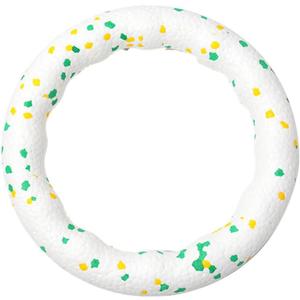 Indestructible Dog Chew Toy Ring 7x0.9 Inch Floating Interactive Fetch Toy for Small Dogs Chew Proof Water Play Anxiety Relief Indoor Outdoor (Small)