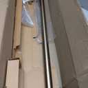 Ivilon Window Curtain Rod Decorative End Cap Design, 1 Inch Rod, 28 to 48 Inch. Warm Gold