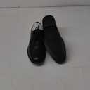 Mens Classic Dress Oxfords, Wingtip Prince Modern Formal Lace Up Shoes, Round Toe, TPR Outsole (11, Black)