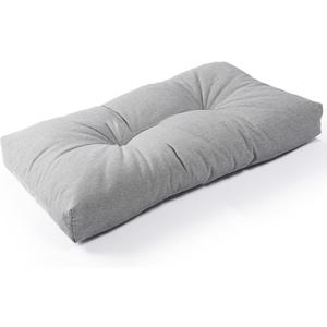 SUNROX LokGrip Non Slip Tufted Memory Foam Bench Cushion, FadeShield Water Resistant Durable Thicken Outdoor/Indoor Bench Seat Pads 27x12x4 inch, Heather Grey