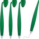 Glenmal 3 Pcs Magnetic Pens Black Ink Funny Wiggle Pen Heart Shape for Fridge and Other Magnetic Surfaces, Gifts Office Supplies(Green)