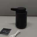 Automatic Soap Dispenser Liquid Touchless: 9oz Black Plastic  Rechargeable Electric Smart 3 Level Adjustable Auto Hand Soap Dispenser  Dish Bathroom Kitchen