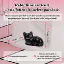 4 Pack Toilet Bolt Caps Decorative, Ceramic Cute Cat Screw Cover for Bottom of Toilet Fun Themed